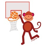 Monkey With Basketball